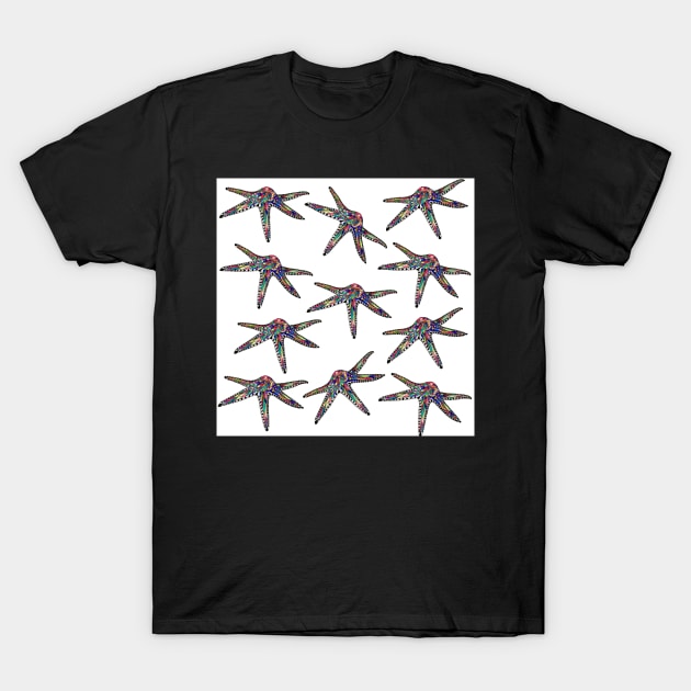 School of Starfish T-Shirt by JimLorman